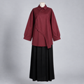 Chemise asymétrique Bordeaux