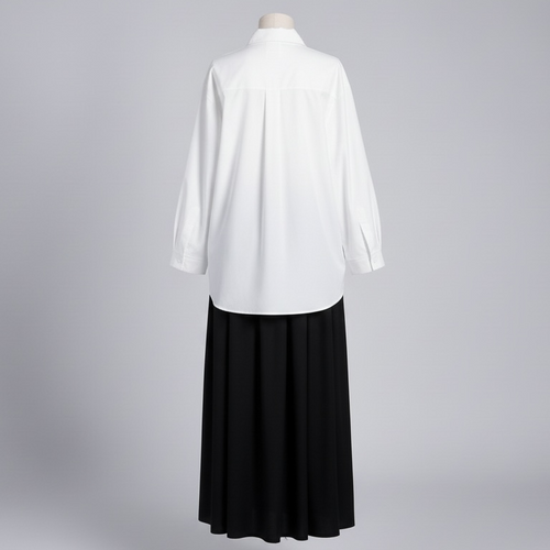 Chemise asymétrique - Blanche